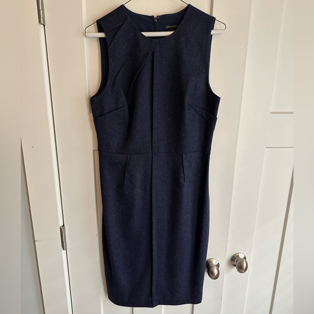 Banana Republic Navy (speckled) Dress-Size 8